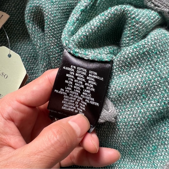 Moth Anthropologie women's size S Green Gray Knit Wool Blend Pencil Skirt - Picture 5 of 8